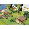 Faller 232209-3 Case con Giardino