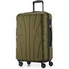 SUITLINE - Valigia rigida, bagaglio da viaggio rigido, TSA, 66 cm, ca. 58 litri, 100%, ABS opaco, Avocado