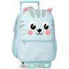 ROLL ROAD Happy Pets Zaino scuola con carrello Multicolore 27x33x11 cm Poliestere