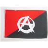 AZ FLAG BANDIERA ANARCOSINDACALISMO SIMBOLO ANARCHISTA 45x30cm - BANDIERINA ANARCHIA 30 x 45 cm cordicelle - AZ FLAG