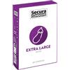 Secura Extra Large 48pz Scatola Preservativi Trasparente 60 mm