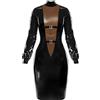 Latex Late X - Vestito da donna, taglia XL, colore: Nero/F