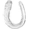 King Cock Medium Double Trouble Clear 33 cm