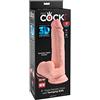 King Cock 9 Triple Density Cock With Swinging Balls Light 9 Pollici