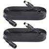 Security-01 Cavo di prolunga di alimentazione DC 3M 10FT, cavo di estensione DC 12V 5,5 mm x 2,1 mm per telecamera di sicurezza CCTV IP WiFi, DVR, striscia LED, adattatore di alimentazione DC, estensione del cavo