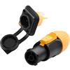 YACSEJAO 3 core Powercon spina Powercon spina e adattatore per pannello connettore, spina impermeabile per display LED, illuminazione palcoscenico, apparecchiature per altoparlanti (ingresso)