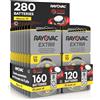 Udivita 280 Batterie Per Apparecchi Acustici Rayovac Extra 10. - 20 Blister da 8 e 20 Blister da 6 Pile