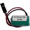 HIGHAKKU Batteria di ricambio al litio da 3 V 575332TA, 6FC5247-0AA18-0AA0 con presa AMP 928205-2P compatibile con Sie-Mens Simatic S7-300, W79084-E1001-B2, Simatic S5-90U, con spina nera