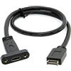 chenyang Adattatore per cavo di prolunga USB Type-E da pannello frontale USB C a USB 3.1 Gen 2 10 Gbps per scheda madre con staffa PCI-E da 12 cm