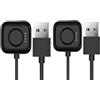 Lamshaw Caricatore magnetico compatibile con Oneplus Watch 3 Smartwatch per Smartwatch Charger,Portatile Supporto Charger,Compatibile con Oneplus Watch 3 (2 Packs-Nero+Nero)