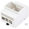 Waveshare Protective Case for Raspberry Pi 5 on DIN Rail Modular Box ABS Case Large Inner Space Injection Moduling with Rail Mount Support