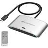Cable Matters Switch USB C da 20 Gbps per 2 computer, PD da 140 W, fino a 8K@30Hz su Windows, 4K@60Hz su macOS, condivisione di un monitor o dock USB-C/Thunderbolt 4 (non per dock con cavo collegato)