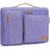 MOSISO 12,9 Pollici Custodia Tablet per iPad Pro 13 M4 & iPad Air 13 M3 M2, iPad Pro 12,9 M2 M1 6/5th con Tastiera Magica&Smart Keyboard Folio, Lato Aperto Borsa con 4 Tasche con Zip, Viola