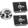 Wafuesh Set di 2 piastre di sgancio rapido compatibili 200PL-14 - Piastre di fissaggio in lega di alluminio per sferiche di treppiede