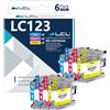 LCL LC121 LC123 LC123C LC123M LC123Y Cartucce d'inchiostro Compatibile con Brother MFC-J4410DW J4510DW J4610DW J4710DW J470DW J6920DW J870DW J245 J650DW J6720DW J6520DW DCP-J4110DW J132W (2C 2M 2Y)