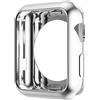 Leotop Compatibile con Apple Watch Custodia 42 mm 38 mm, morbido TPU Plated Case Pellicola protettiva sottile per display paraurti rotondo per iWatch Series 3 2 1 (38 mm, argento)