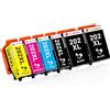 Clywenss Compatibili 202XL 202 XL Cartucce d'inchiostro Multipack per Epson Expression Premium XP-6100 XP-6105 XP-6000 XP-6005 XP-6001 XP6100 XP6105 XP6000 XP6005 XP6001, 6-Pezzi (2BK, PBK, C, M, Y)