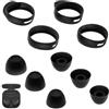 NIYATA 3 paia di tappi di ricambio per Samsung Buds Fe, Samsung Galaxy Buds Fe, Samsung Galaxy Buds Fe SM-R400N, nero