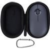 Lebakort Duro Viaggio Caso Custodia per Logitech Pebble Mouse 2 M350s wireless Bluetooth sottile portatile leggero (Nero)