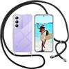 ISOI Cover con Cordino per Vivo V40 SE 5G, Custodia Trasparente con Collana Tracolla Laccio Collo Ultra Sottile Morbido TPU Silicone Antiurto AntiGraffio Antiscivolo Case, Nero