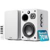 Majority D70X Cassa Bluetooth Potente 70W | HDMI ARC | Dual Drivers | Coni in Fibra di Carbonio | Cassa Amplificata Bluetooth | Optical AUX | Telecomando EQ | Casse per TV e Stereo Casa (Bianco)