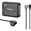 King Ma Caricabatterie GaN da 330W (20V/16,5A) per MSI gaming laptop da Vector GP68/Pulse GP78 HX Adattatore di ricarica rapida PD 3.0 con cavo da 11-40 mm Compatibile con Titan GT77 HX/Raider GE78 HX