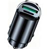 Poeloisy Caricabatterie Auto USB C 120W, Mini Caricatore da Auto in Metallo con Doppia Porta PD3.0 + QC4.0 Ricarica Rapida, Adattatore Accendisigari Universale Compatibile con Samsung S24, Xiaomi, iPhone 15/14