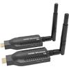 EXVIST Kit trasmettitore e ricevitore HDMI wireless portatile - 492t a lungo raggio, streaming HD 1080p, Plug & Play per TV/proiettori, ideale per Home Theater, presentazioni in ufficio