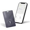 lulaven Ucard Wallet Tracker Card, sottile Bluetooth Tracker, funziona solo con Apple Find My iOS, ricaricabile, cercatore portafoglio e localizzatore di oggetti per portafoglio, etichette per bagagli e altro
