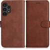 DENDICO Cover per Galaxy A13 4G, Premium Portafoglio PU Custodia in PU Pelle, Flip Libro TPU Bumper Caso per Samsung Galaxy A13 4G, Marrone