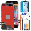 LADYSON Per iPHONE SE 2020 Schermo LCD Sostituzione Per iPHONE SE2 SE 2nd Generation Display Touch Assembly Parti A2296 A2275 A2298 Sensore Pannello Vetro Digitizer Kit di +Pellicola Protettore (nero)