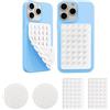 TTPSRY 4 Pezzi Ventosa per Telefono in Silicone Supporto Antiscivolo per Cellulare Ventosa Auto Compatibile con Custodie iPhone e Android Supporto Hands Free per Selfie e Video (Bianco)