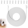 Suuosl Cavo USB C da 10 m per videocamera di sicurezza Xiaomi Mi - Ricarica rapida da 66 W con clip, alimentatore dedicato, PVC resistente e facile installazione