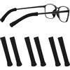 CIATBYYJ 3 Paia Di Morbide Stanghette Per Occhiali Cuscinetti Elastici In Cotone Nylon Per Occhiali Da Sole Occhiali Da Lettura Nero