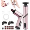 ATAUSD 5 in 1 per rimuovere i calli elettrici, rimuovere i piedi elettrici, design pieghevole, per rimuovere i calli e le levigatrici per unghie, per talloni screpolati, rimuovere i calli, rosa rosa