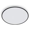 Philips LED Plafoniera Ozziet, Grande, Due Zone Luminose, Tre Impostazioni, 4000K, 36W, Nero