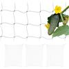 Relaxdays Rete per Piante Rampicanti, 4 Sostegni per Pomodori e Cetrioli Orto, Supporto 200x250 cm, Maglie 10cm, Verde