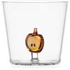 Ichendorf Milano Tumbler Mezza Mela, Collezione Fruits & Flowers, 30 cl, Vetro Borosilicato, Fatto a Mano