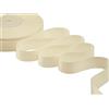 Furlanis - Nastro Doppio Raso, Tessuto Italiano - Avorio, 25 mm x 50 m