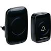 Grundig Campanello Senza Fili - Campanello Wireless con Portata 300 Metri - Pulsante Wireless con Luce LED e 60 Melodie - Ricevitore Plug-In - Batteria Inclusa - Nero