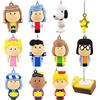 Hallmark Peanuts Calendario conto alla rovescia della Natività Albero di Natale in miniatura Set con 12 mini ornamenti, (0002HCM9187)