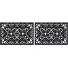 Relaxdays Zerbino in Gomma, Effetto Ghisa, 60x40 cm, Antiscivolo, Impermeabile, Tappetino Entrata, Indoor&Outdoor, Nero, 1 pz (Confezione da 2)