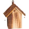 Relaxdays Casetta per Coccinelle, Legno d'Abete, da Appendere e Poggiare, Giardino e Balcone, HLP: 22x18x12 cm, Marrone, 22 x 18 x 12 cm