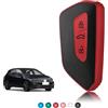TOOMUME Cover Chiave TPU Texture in Pelle, Custodia Chiave Copri Chiave Adatto per VW Volkswagen Cupra Formentor Born Golf 8 Seat Leon MK4 Ibiza Ateca Skoda Kodiaq Fabia Enyaq Octavia