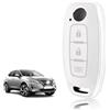 TOOMUME Cover Chiave TPU, Custodia Chiave Adatto per Nissan Qashqai J12 Juke F16 X Trail T33 Airya B6 B8 B9 Micra Altima Teana Murano Kicks, Copri Chiavi Guscio Chiave Auto Telecomando - Tre Linee