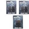 MEXITAL Pastiglie freno Semi-metallico Anteriori + Posteriore per GSXR 600 (97-03) / GSXR 750 (00-03) / TL 1000 S (97-01) / GSXR 400 (88-90)