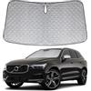 JinsenTGG Copertura del Parabrezza Dell'auto Sostituzione per Volvo XC60 2018-2024, Parasole per Parabrezza per Auto all'interno Pieghevole, Protezione Antipolvere Riflettente UV