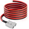 ELFCULB 10AWG 3 m Connettore Anderson 50 Amp Cavo, Cavo Connettore Rapido Batteria Anderson SB50 per Sistemi di Energia Solare ed Eolica, Connessioni Batteria, Carrelli Elevatori