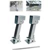 RATSTONE 2 Pezzi Piedini Stazionamento Camper,Cric di Parcheggio,Martinetto Stabilizzatore per Camper,Supporto Parcheggio Martinetto Regolabile da 650 Libbre,Adatto per Camper,Roulotte,ECC.(Argento)
