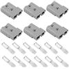 BTFO 6pz Connettori Spina Kit, 50A 600V Cavo Jumper Connessione Rapida Batteria Adatto per Anderson Prodotti Argani Recupero Argani Recupero Motore Rimorchi & Sistemi Traino